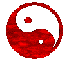 [ picture of animated red yin-yang ]